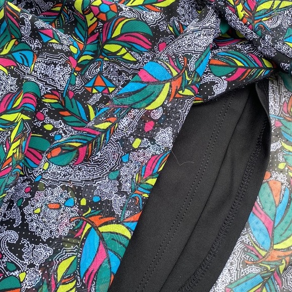 LuLaRoe Feathers Multicolor Maxi Skirt -Small - Picture 5 of 5